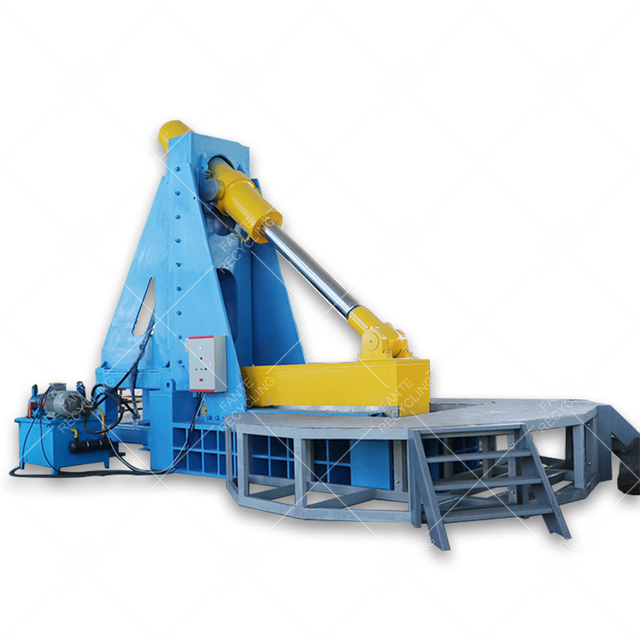 Hydraulic Large Rubber Tire Cutter with CE